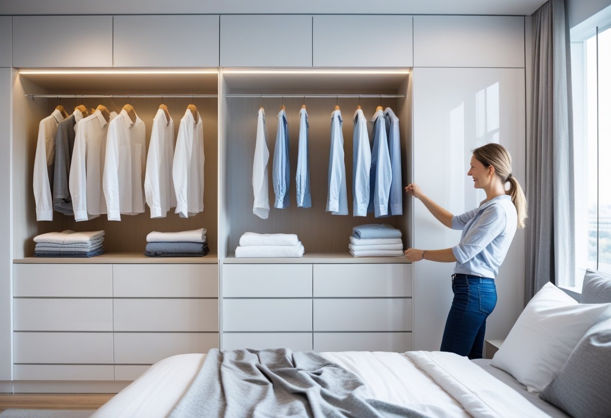 Sådan optimerer du pladsen i soveværelset med smarte opbevaringsløsninger og skjorteholder